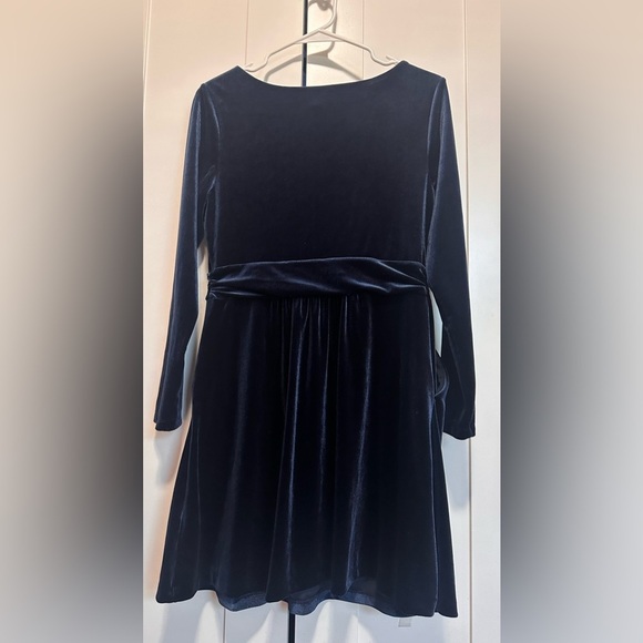 Boden Velvet Navy Blue Dress Size 8P - Picture 6 of 16